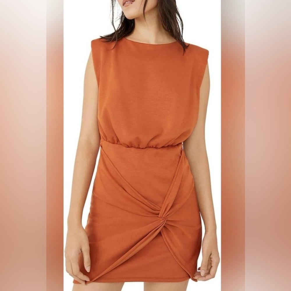 Free People Runway Knot Front mini dress